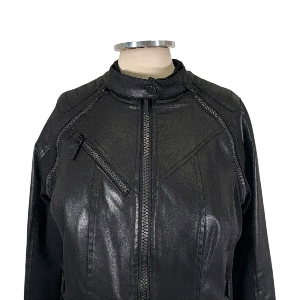 Harley Davidson Leather Moto Biker Jacket Size Medium - Picture 5 of 11